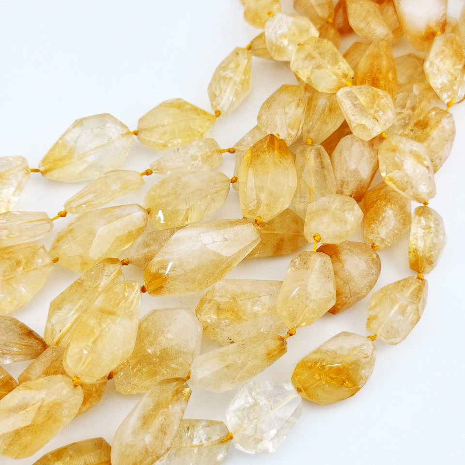 Бусины Цитрин размер 18,5*21,5мм натуральные бусины